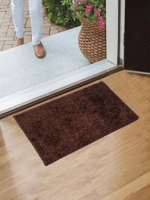 

Flooring India Brown Solid Anti-Skid Doormat