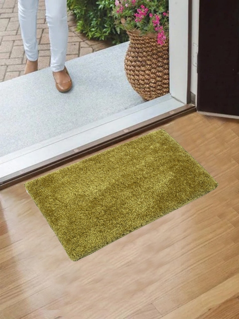 

Flooring India Green Solid Anti-Skid Doormat