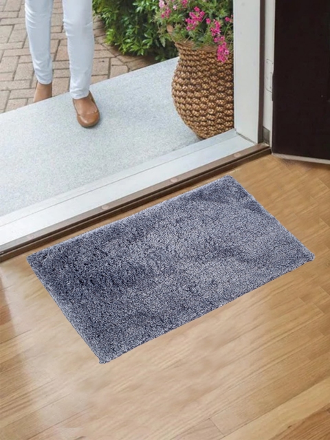 

Flooring India Silver-Coloured Solid Anti-Skid Doormat