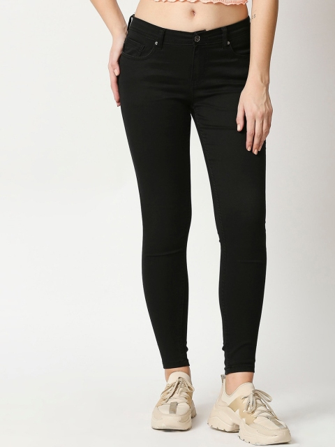 

High Star Women Black Slim Fit Stretchable Jeans