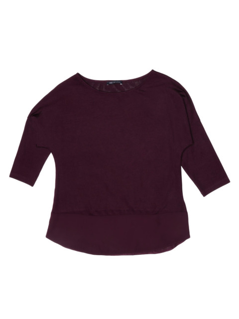 

Marks & Spencer Women Burgundy Solid Top