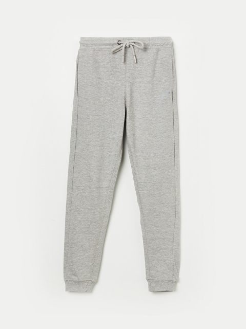 

Fame Forever by Lifestyle Boys Grey Melange Solid Cotton Joggers
