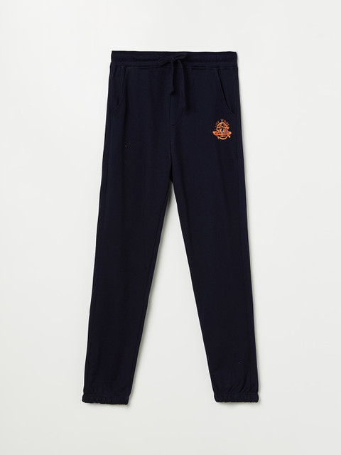 

Fame Forever by Lifestyle Boys Navy Blue Solid Cotton Joggers