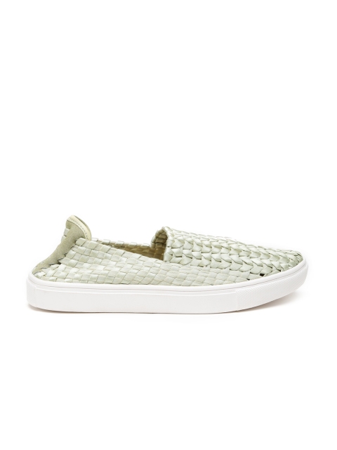 

Steve Madden Women Off-white Woven Slip On Sneakers