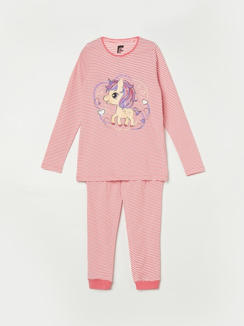 

Fame Forever by Lifestyle Girls Red Printed Pure Cotton Night Suit