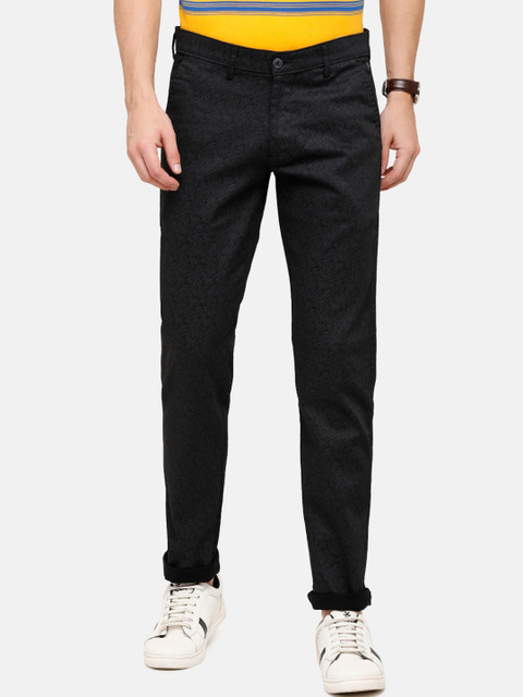 

Swiss Club Men Black Printed Trousers