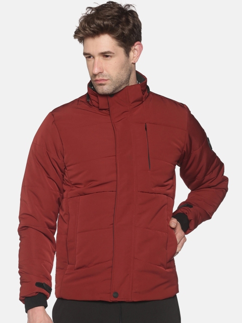 

SHOWOFF Men Maroon Lightweight Bomber Jacket