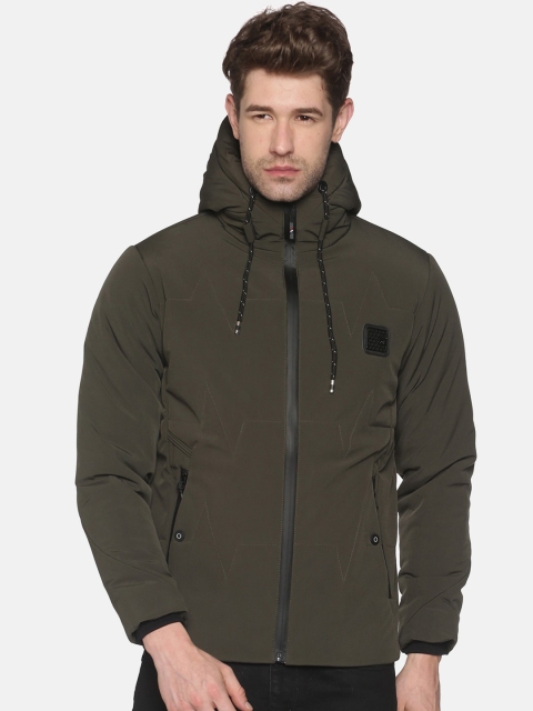 

SHOWOFF Men Olive Green Lightweight Padded Jacket