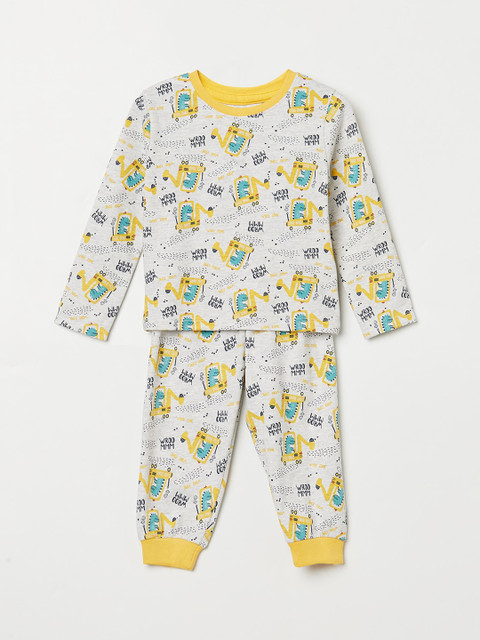 

Juniors Boys Grey Night Suits