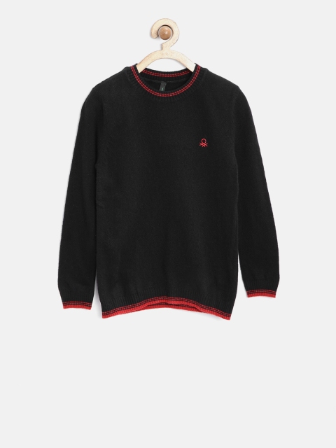 

United Colors of Benetton Boys Black Sweater