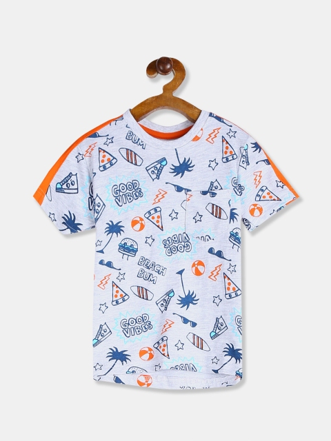 

Cherokee Boys Grey Printed T-shirt