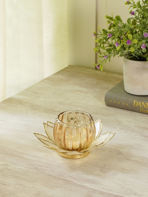 

Pure Home and Living Cream Solid Floral Tea Light Candle Holder