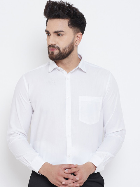 

Canary London Men White Smart Opaque Formal Shirt