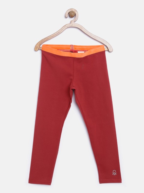 

United Colors of Benetton Girls Maroon Leggings