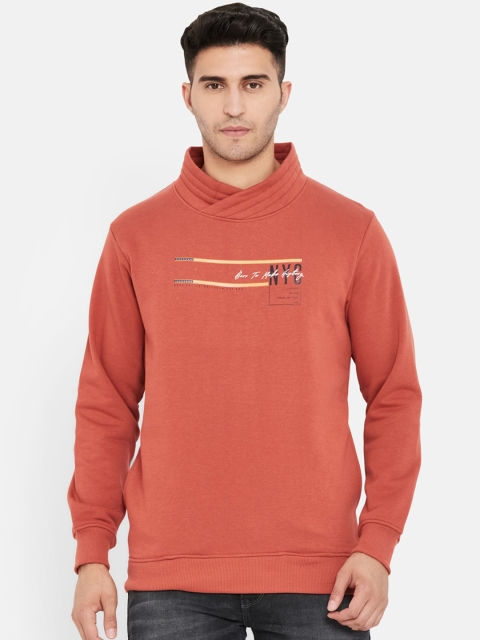 

Duke Men Red Printed Sweatshirt