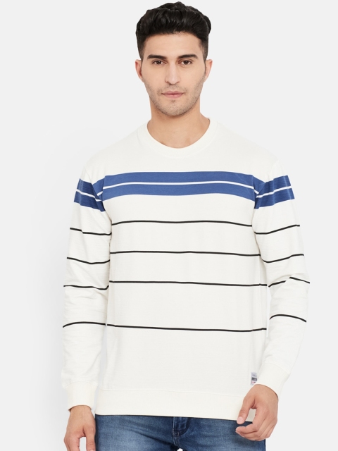 

Duke Men Blue & White Striped Sweatshirt