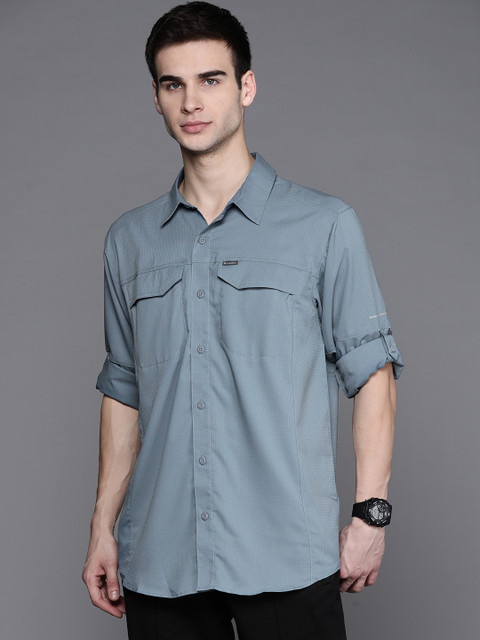

Columbia Men Blue Casual Shirt