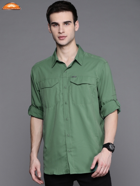 

Columbia Men Green Casual Omni-Shade Shirt