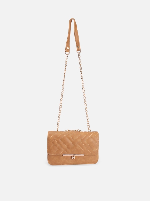 

ATHLISIS Women Beige Quilted Sling Bag