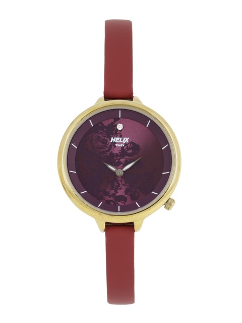 

Timex Women Magenta Printed Analogue Watch TW0HL131H