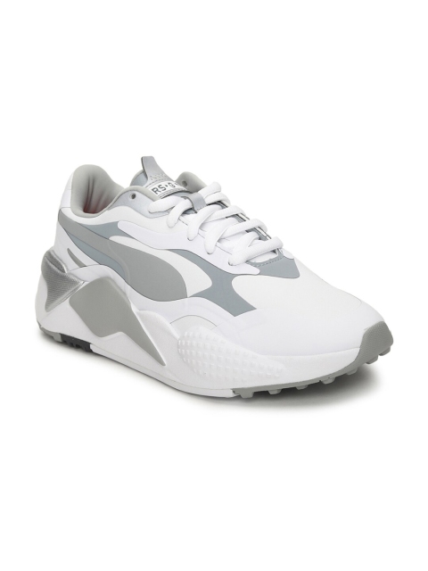 

Puma Women White & Grey Colourblocked Golf Shoes