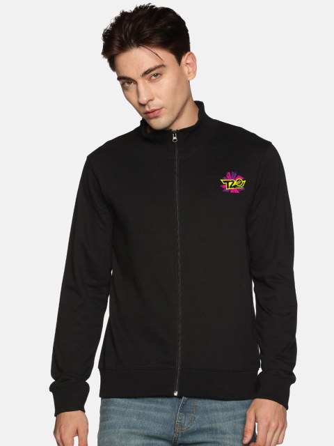 

MASH UNLIMITED Men Black Cotton Sweatshirt