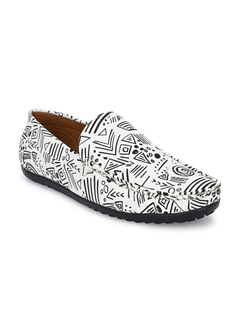 

DERBY KICKS Men White Printed Sneakers