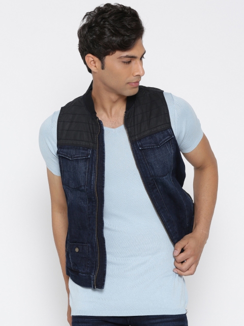 

Jack & Jones Blue Sleeveless Denim Jacket