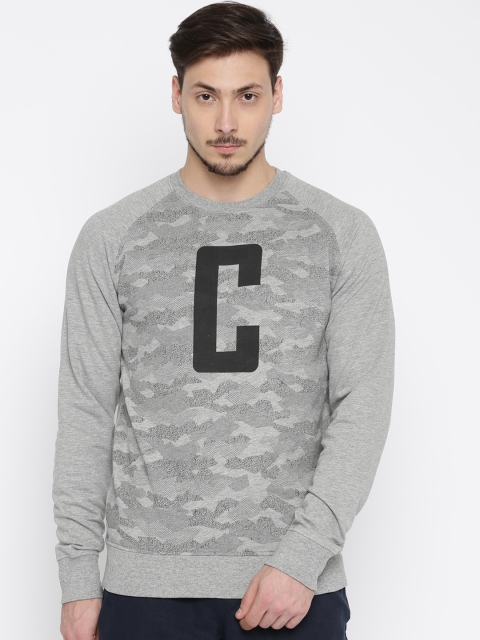 

Core by Jack & Jones Grey Melange Printed Sweatshirt