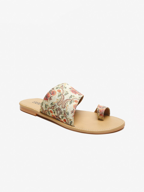 

Street Style Store Women Multicoloured Printed One Toe Flats, Multi