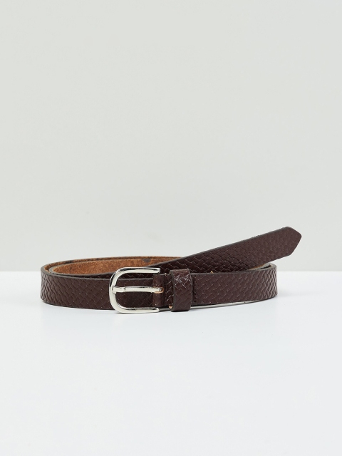 

max Women Brown Leather Belt