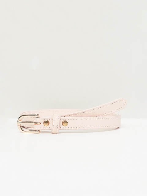 

max Women Pink Textured PU Belt