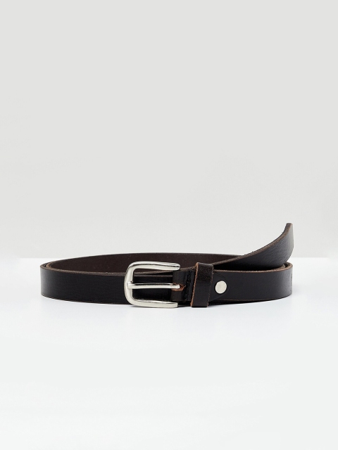 

max Women Black Leather Belt
