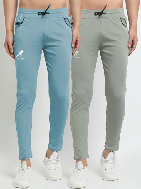 

GRACIT Men Pack of 2 Solid Slim Fit Solid Track Pant, Blue