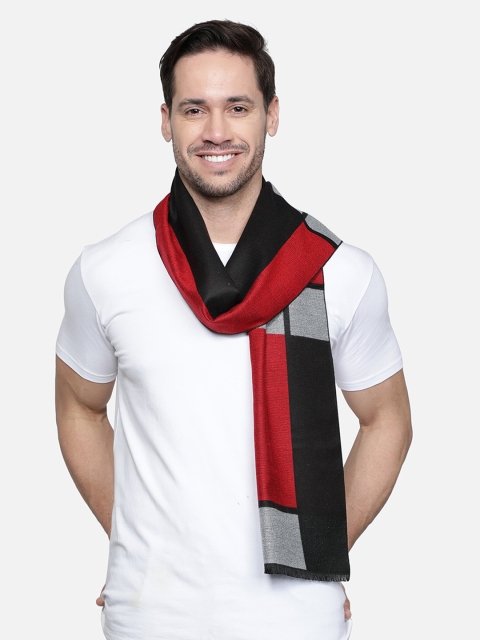 

Alvaro Castagnino Men Red & Black Colourblocked Mufflers