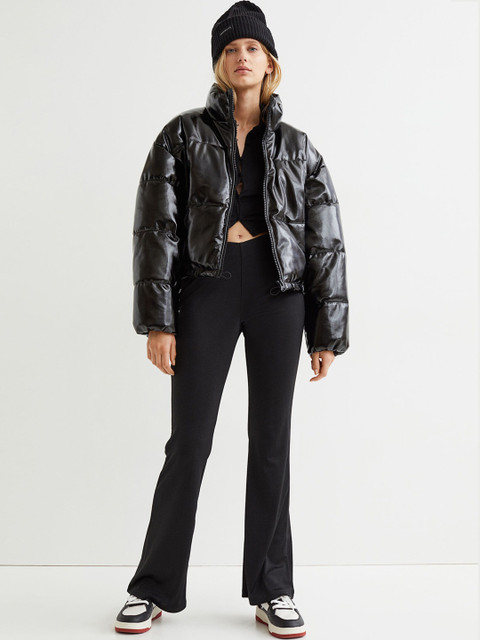

H&M Women Black Flared leggings