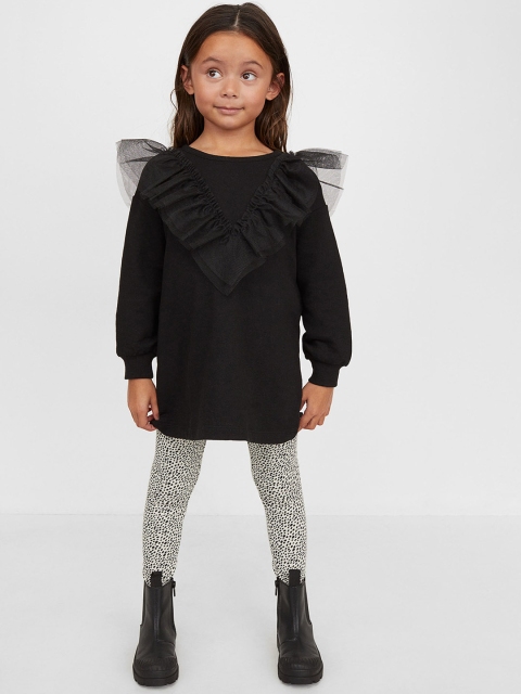 

H&M Girls Black & White 2-piece printed set
