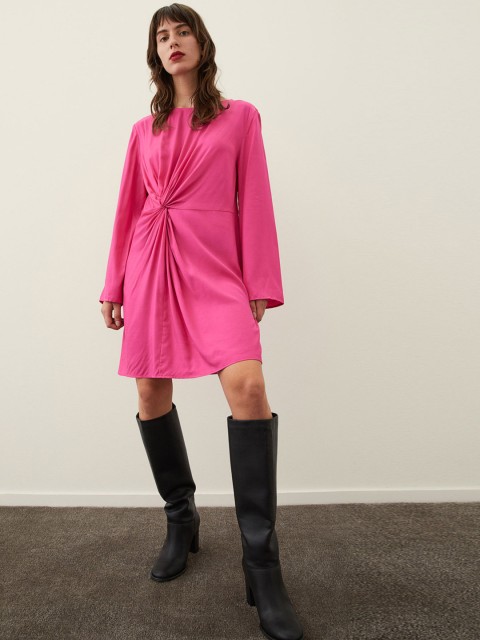 

H&M Women Pink Draped dress