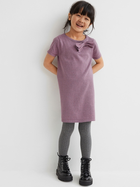 

H&M Girls Purple Glittery dress
