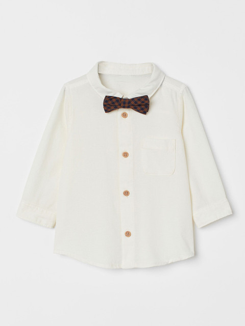 

H&M Boys White Shirt and bow tie