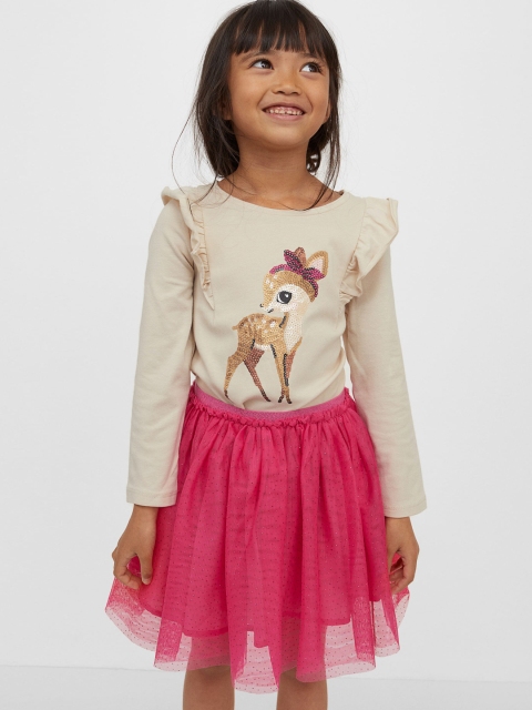 

H&M Girls Pink & Cream Colored 2-Piece Set