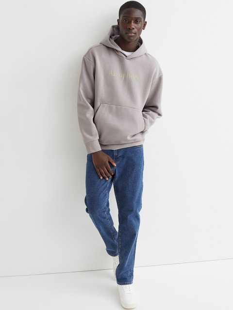 

H&M Men Grey Relaxed Fit Hoodie