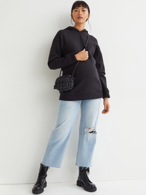 

H&M Women Black MAMA Hoodie