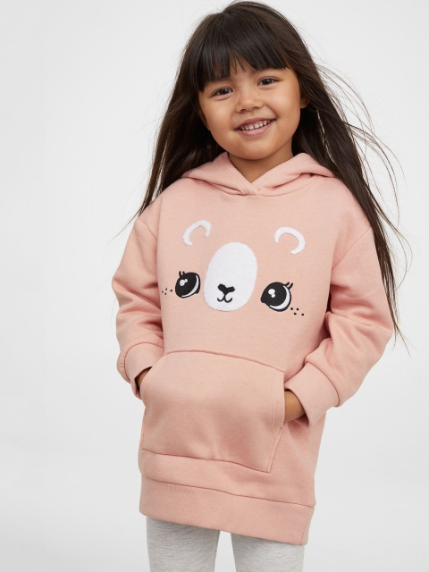 

H&M Girls Pink Motif-Detail Hoodie