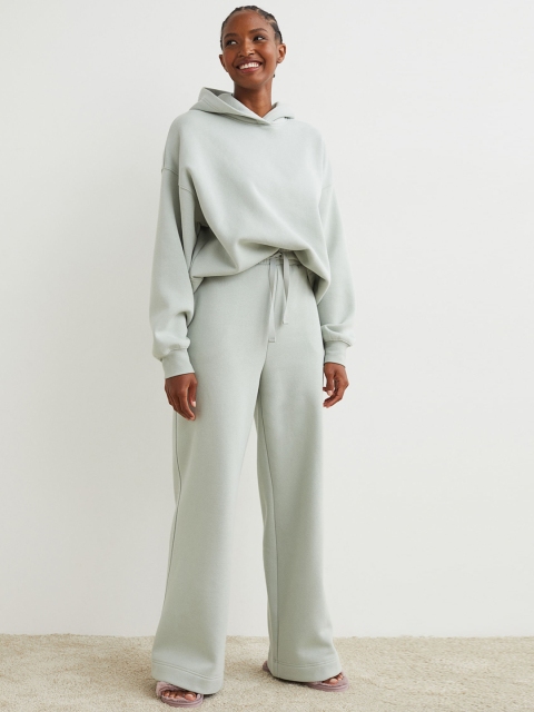 

H&M Women Green Wide Joggers