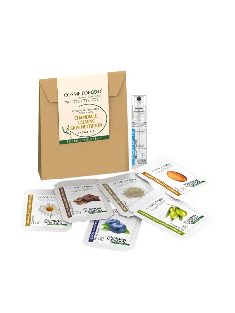

COSMETOFOOD Professional Chamomile Calming Skin Nutrition Facial Kit, Multi