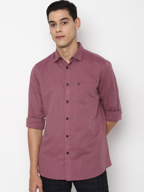 

Allen Solly Men Pink Slim Fit Opaque Casual Shirt