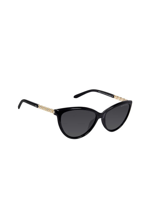 

David Blake Women Black Lens & Cateye Sunglasses & Polarised & UV Protected S-SGDB1303