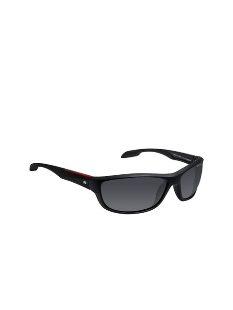 

David Blake Unisex Grey Lens & Black Sports Sunglasses and UV Protected Lens S-SGDB1922