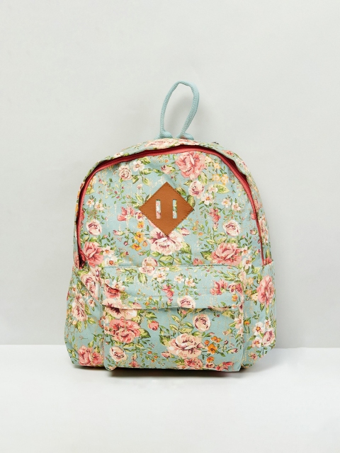 

max Women Blue & Red Floral Printed Backpack